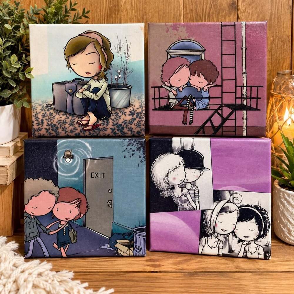 Kurt Halsey Frederiksen Canvas Art Print Bundle Set of 4